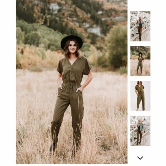 Piper & Scoot Pants - Piper & Scoot Olive Pantsuit